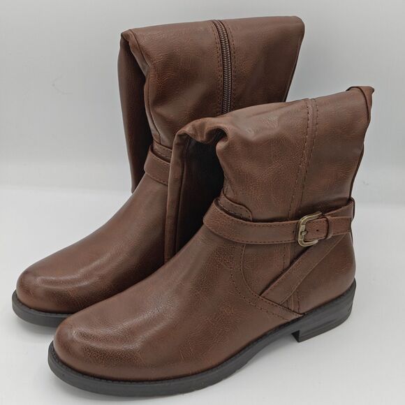 Baretraps Cassidy Faux Leather Women's Riding Boot Brown PICK SIZE - Picture 3 of 6